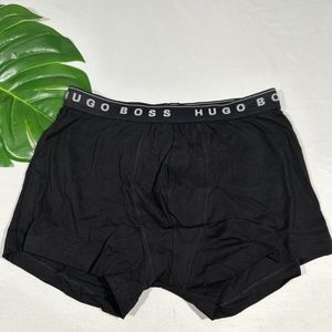 NEW Boss Hugo Boss‎ [ Large ] Cotton Boxer Shorts Trunks in Black